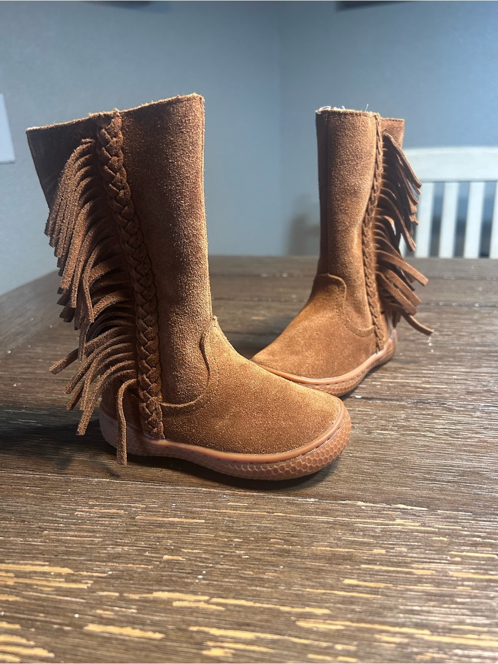 Livie & Luca Sonoma fringe boots size 4 baby girl